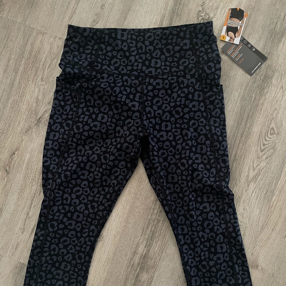 Cheetah print workout pants